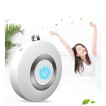 

Portable Air Purifier Necklace Negative Ionizer Air Freshener Cleaner Pendant Low Noise Air Aromatherapy 2020