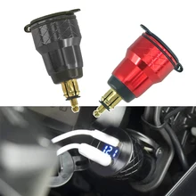 Carga rápida 3.0 dupla usb carregador tomada porta adaptador de alimentação led display digital para bmw r1200gs r1250gs f800gs r1250 gs