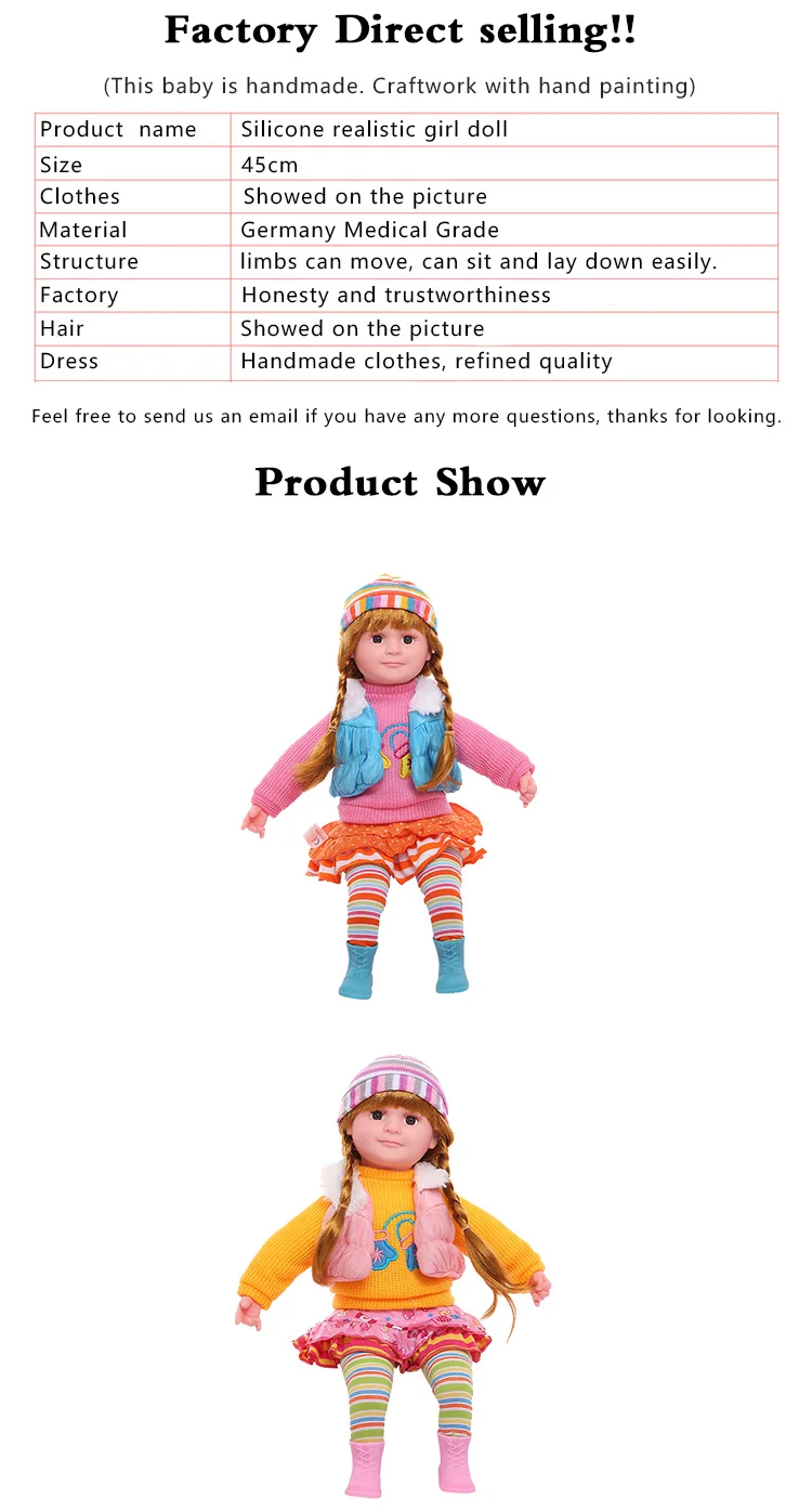 Реалистичная Детская кукла виниловая Поющая Реалистичная кукла для маленькой девочки принцесса детские куклы безопасные силиконовые куклы-игрушки для девочек подарок для детей