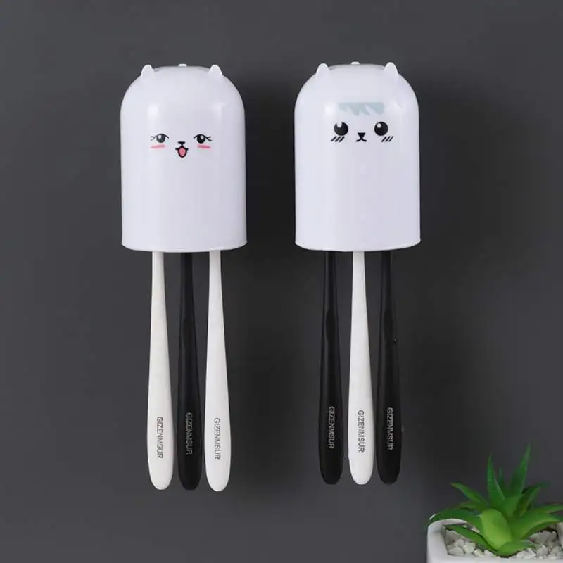 High-quality Food-grade PP Material Cute Cartoon Toothbrush Holder Wash Gargle Cup Set Home Toothbrush Storage Rack