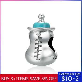 

CodeMonkey Authentic 925 Sterling Silver Baby Milk Bottle Memory Charms Beads fit Women Charm Bracelets Necklace DIY Jewelry 361