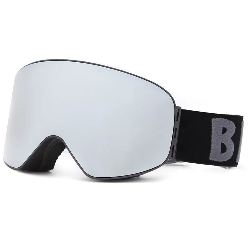 Мужские лыжные очки UV400 Анти-туман двухслойная маска для катания на лыжах очки женские сноуборд скейтинг ветрозащитные солнцезащитные очки лыжные очки - Цвет: W07