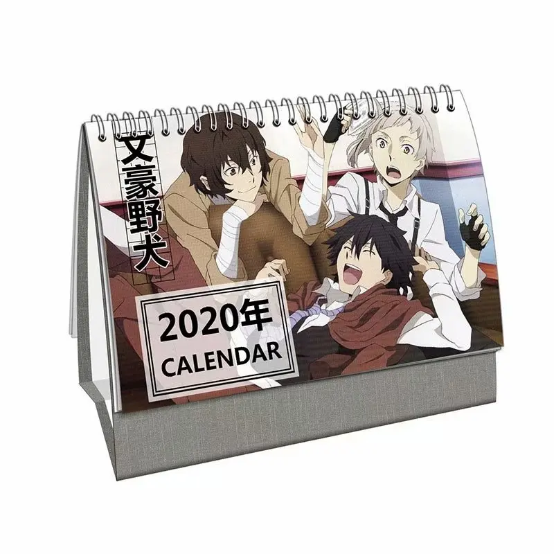 Год 2020 Настольный календарь аниме Bungou Bungo бродячие собаки мультяшный ежедневный