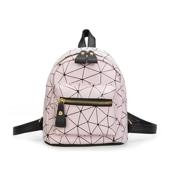 

Lady Girl Student Backpack Zipper PU Leather Mini Fashion For Travel Mobile Phone Best Sale-WT