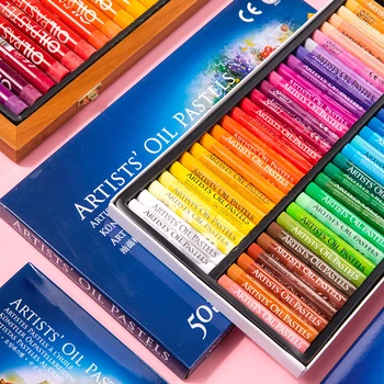 

Oil Pastel School Stationery Art Supplies Round Shape Wax Crayon for Artist Students Creative Painting Graffiti Pen