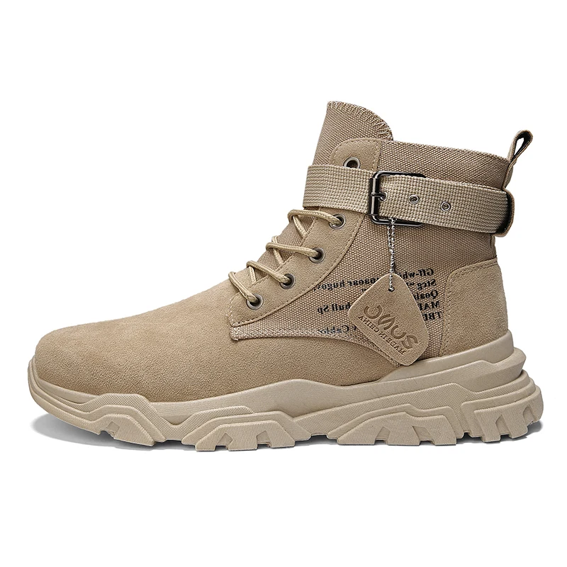 

High Quality Winter Men's Martin Boots Warm Working Boots Lace Up Men's Desert Boots Round Toe High Top Shoes outdoor sneakers