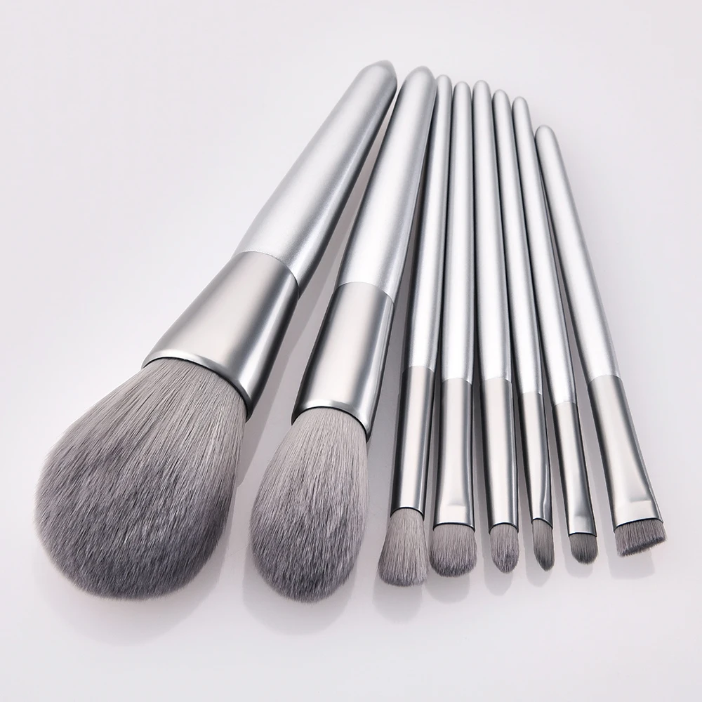 FLD 10/8pcs Makeup Brushes Set Wooden Foundation Eyebrow Eyeshadow Brush Cosmetic Brush Tools High quality makeup brush kit