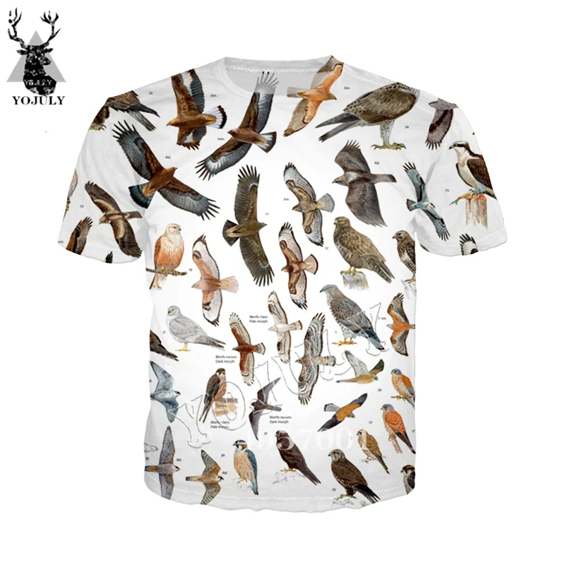 Adult Casual tshirt Short-Sleeved Women Pullover Tee Top Clothing Novelty Streetwear Men T-Shirt Little Bird 3D Printing t shirt (6)