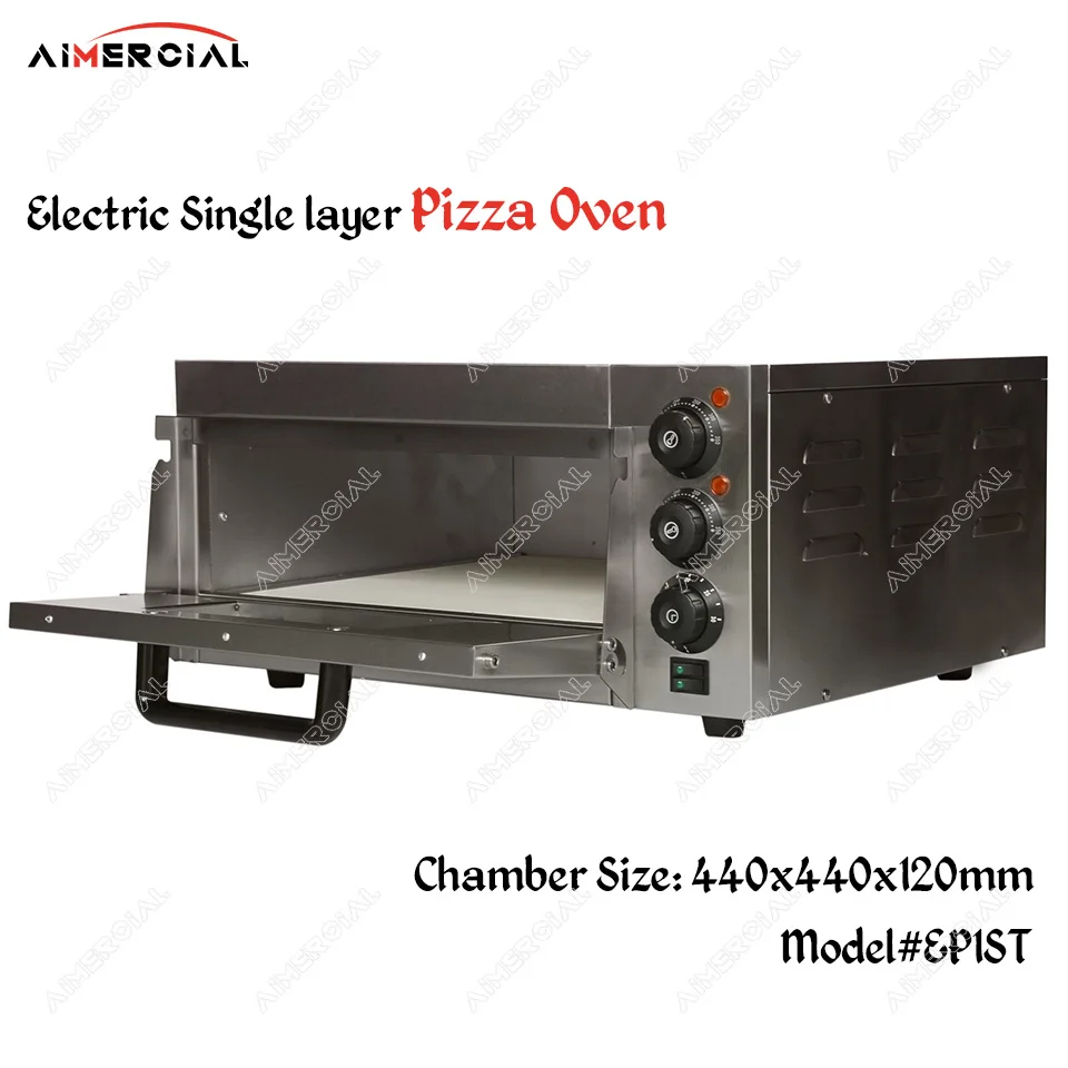 

EP1ST/EP2ST Electric Pizza Oven 2KW/3KW Commercial Baking oven Single/Double layer Pizza Baking machine Bakery oven with Timer T