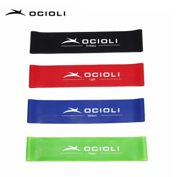 

Fitness Resistance Band set 4 Levels Elastic Latex Strength Training Athletic Rubber Loops Bands Workout Fitness Equipment