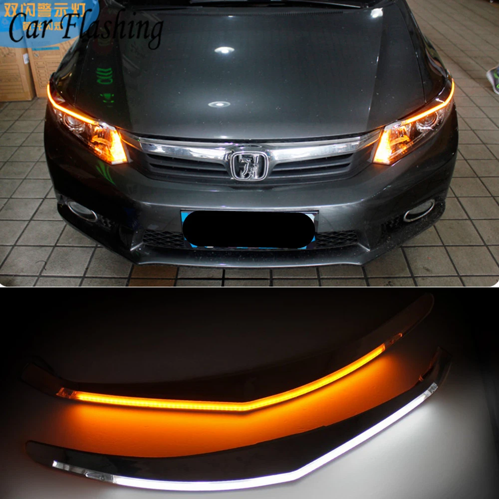 Faros intermitentes para coche Honda Civic 2011, 2012, 2013, 2014, 2015