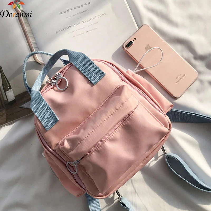 

DORANMI Oxford Mini Backpacks For Women 2019 Fashion Panelled Schoolbag Female Small Back Bag Lightweight Mini Mochila DJB841