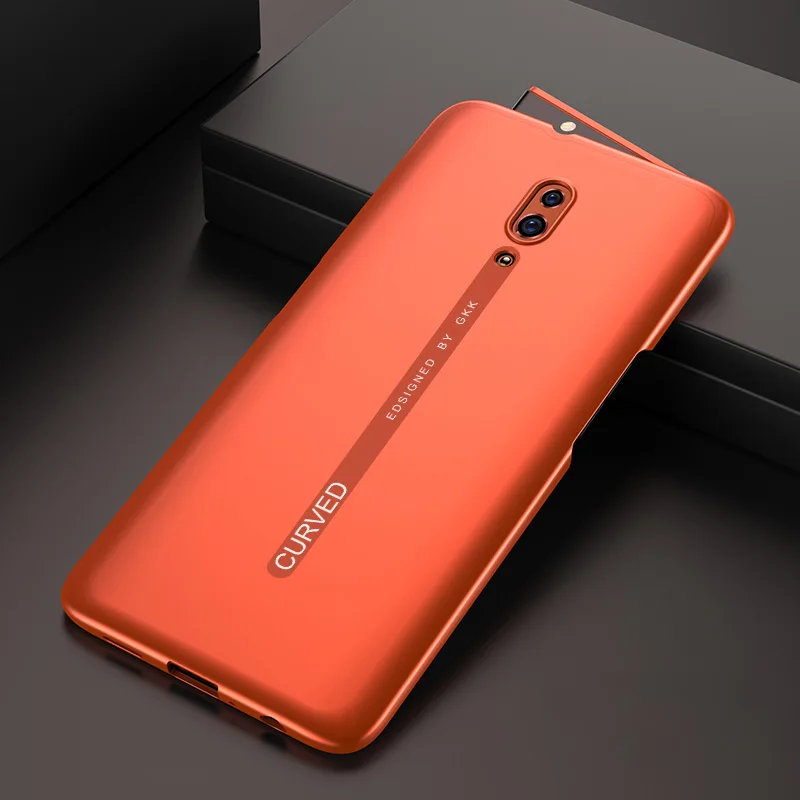 GKK 2 в 1 чехол для OPPO Reno Z 10X Zoom Case двойная защита противоударный Ультратонкий матовый чехол для OPPO Reno Z 10X Zoom Case - Цвет: Coral orange