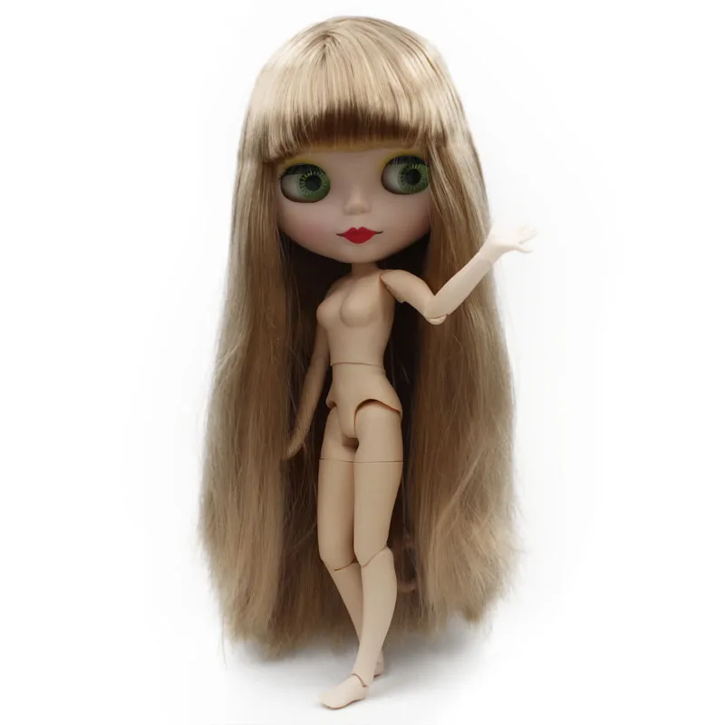 Шарнирная кукла Blyth, Neo Blyth кукла ню индивидуальные матовые лица куклы можно изменить макияж и платье DIY, 1/6 шарнирные куклы SNO2 - Цвет: NO.4