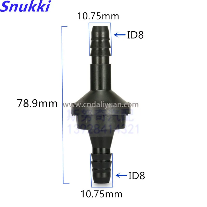 ID6 ID8 ID10 ID12 односторонний клапан обратный клапан односторонний клапан воздушный насос вакуумный обратный клапан пластик черный цвет 5 шт. в партии