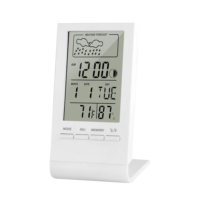 Afwijzen kabel aantrekkelijk Cx-220 Mini Digitale Thermometer Hygrometer Indoor  Temperatuur-vochtigheidsmeter Gauge Klok Weerstation Forecast Max Min  Waarde - Household Thermometers - AliExpress