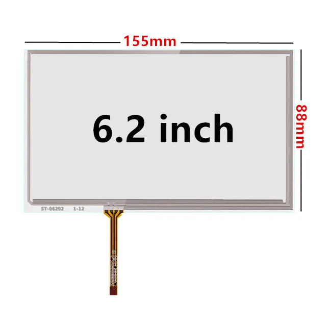 Polegada Resistência Digitador Touch Screen Peças de Reposição do Painel de Vidro para o Carro Dvd de Navegação Gps Multimídia 6.2 - Imagem 5