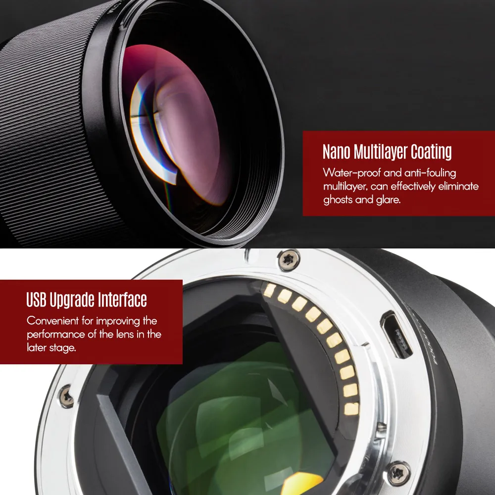 Viltrox 85 мм F1.8 STM профессиональный объектив камеры с объективом Опора капота AF Автофокус камера s фотография для sony A7 SeriesA6500S