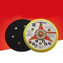 

6 Inch 150mm Sanding Pad Pneumatic Flocking Sandpaper Sucker Sheet 6 Holex Tray Back Sheet Polishing Grinding Tool