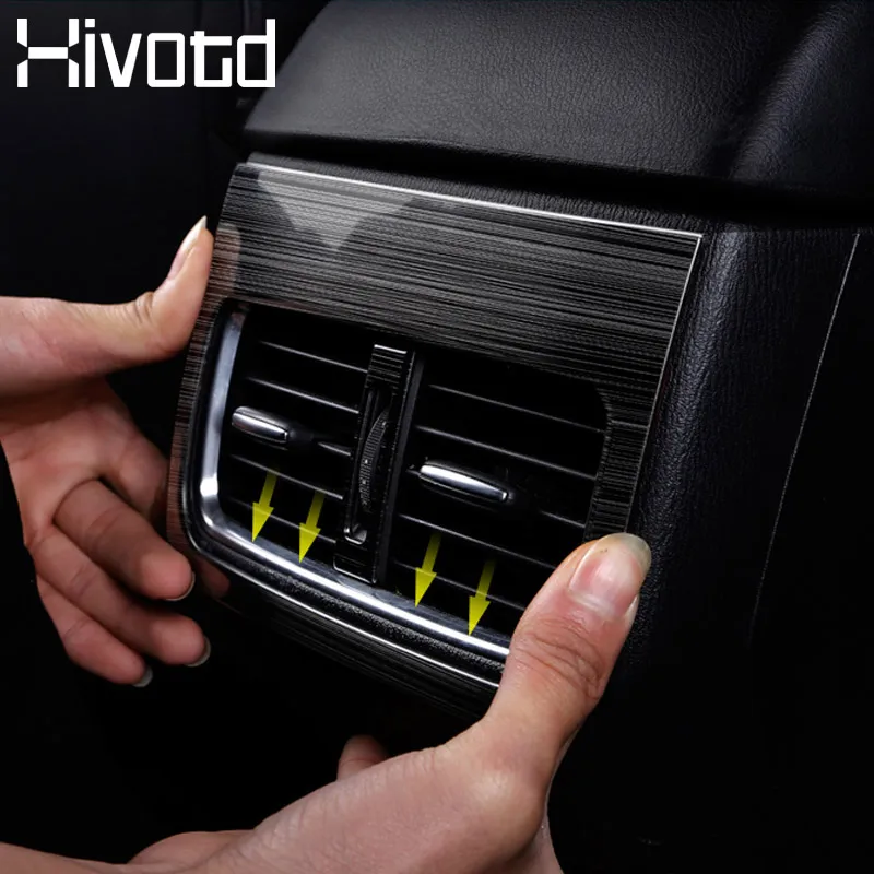 

Hivotd For Mazda CX-5 CX5 CX 5 KF accesorios car armrest rear Air Conditioner Outlet Frame Cover Trim Interior 2017 2018 2019