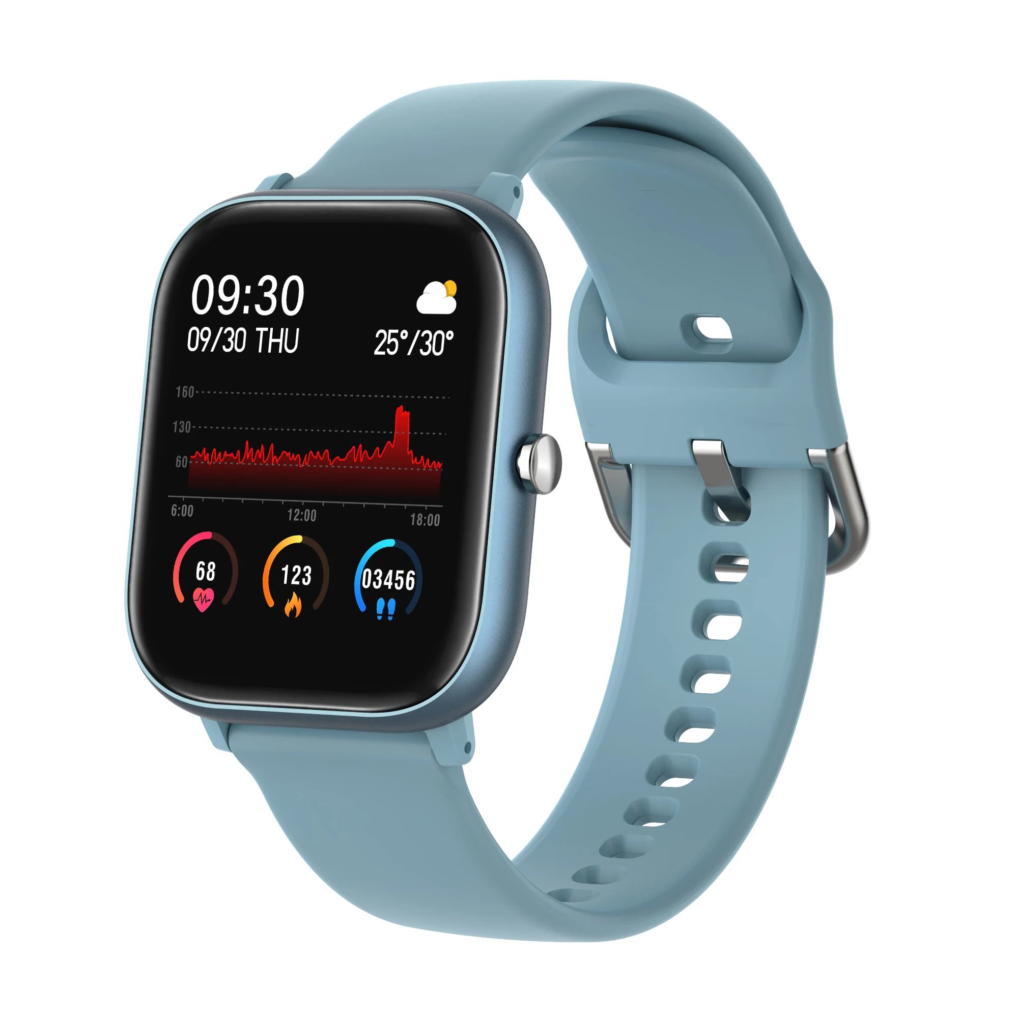 P20 Smart Watch Men Women Full Touch HD Screen Music Control Heart Rate Blood Pressure Fitness Tracker Sport Bluetooth | Электроника