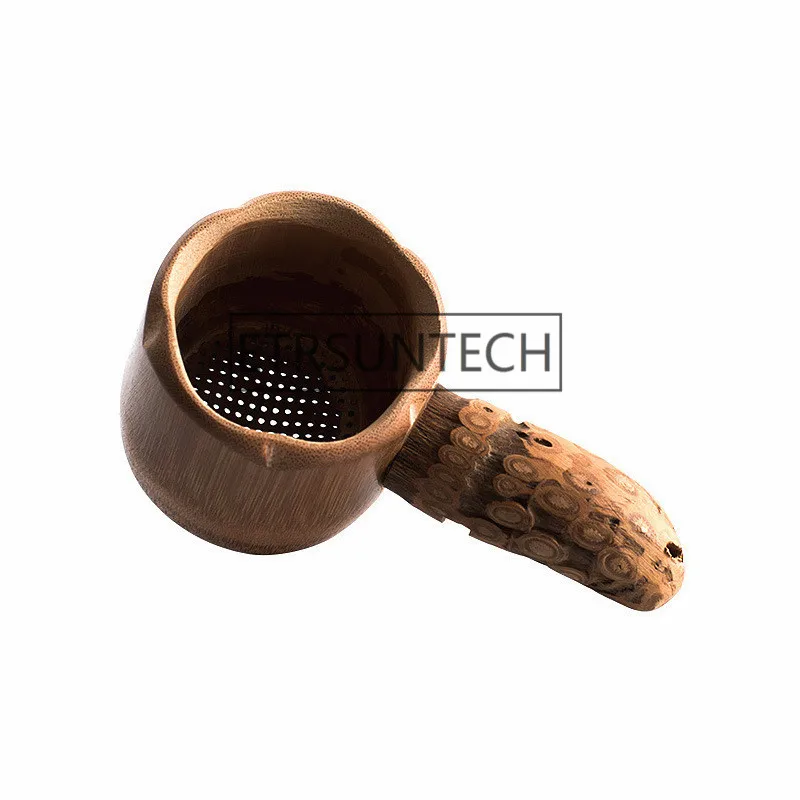 50 шт. Натуральный Бамбуковый ситечко для чая Coffe ttraer инструменты сито для чая Заваренный Чай фильтр мельницы для специй