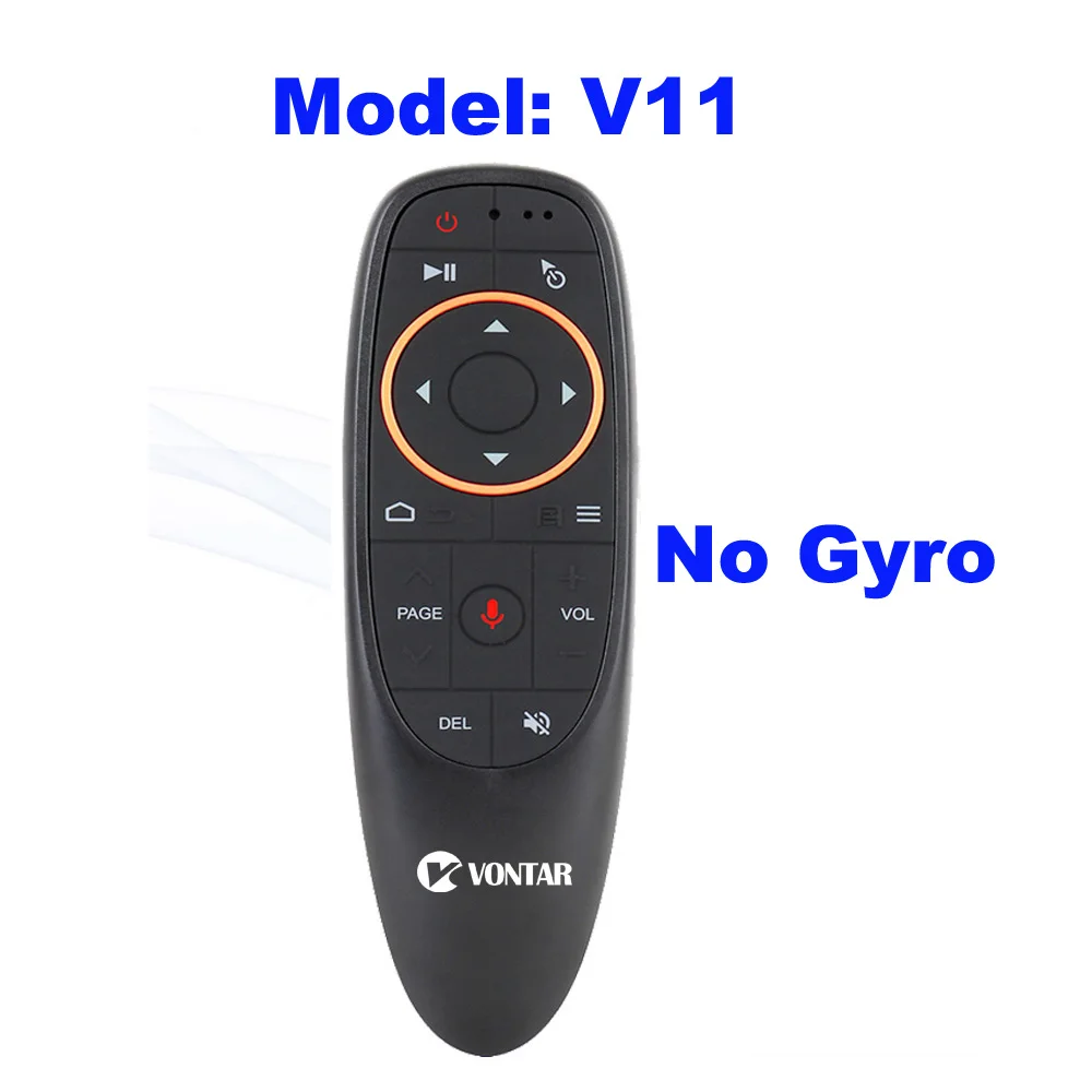 G30 голосовой пульт дистанционного управления воздушная мышь G10 Беспроводная мини Kyeboard с ИК-обучением для Android tv Box PC H96 max HK1 max KM3 X2 pro - Цвет: V11 no Gyro