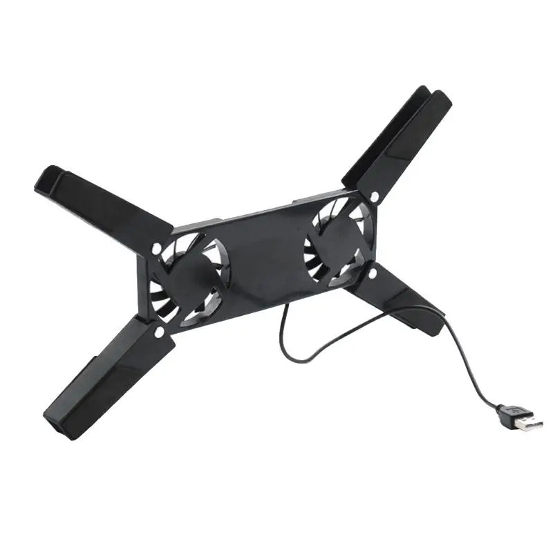 Складной USB двойной вентилятор кулер вращающийся охлаждающая подставка