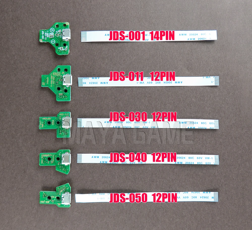 Зарядное устройство черз порт USB гнездо на плату цепи JDS 001 011 030 040 050 с ленточным кабелем для Playstation 4 PS4 Pro контроллер 50 наборов