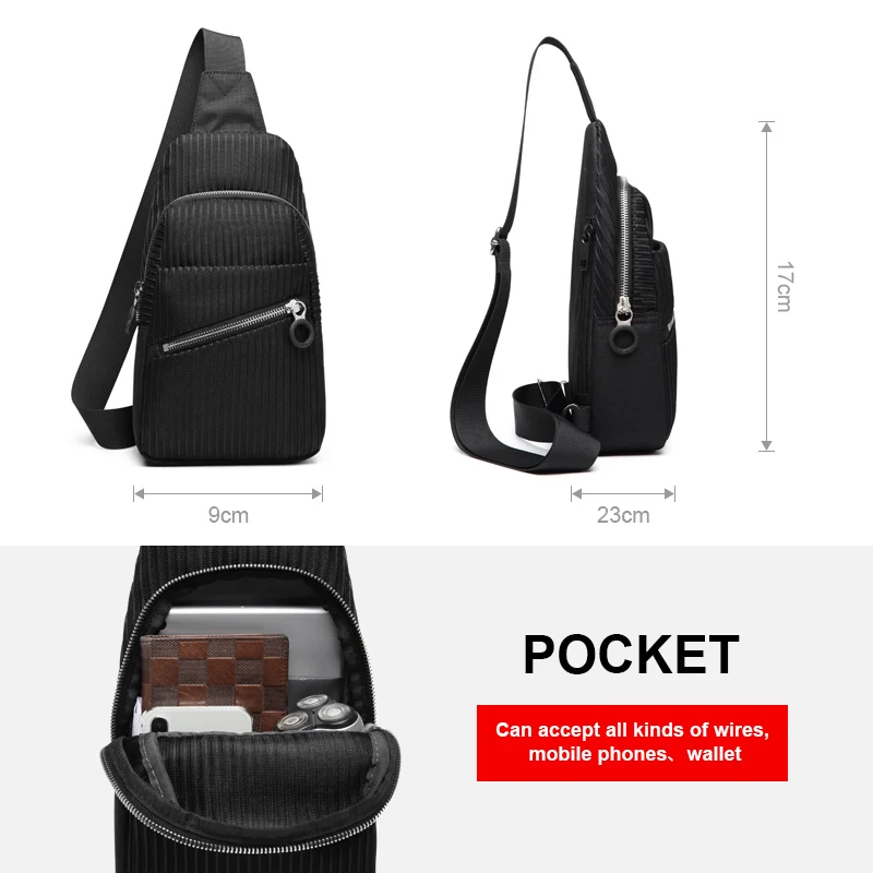 YESO модные сумки через плечо для мужчин с нагрудной сумкой новая водонепроницаемая легкая сумка на плечо Повседневная сумка-рюкзак Противоугонная нагрудная сумка
