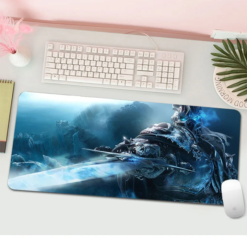 Игровой коврик для мыши World of Warcraft коврик для мыши большой Противоскользящий XL клавиатура большой Настольный коврик для мыши для геймеров ноутбук резиновый коврик для ноутбука