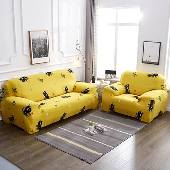 

Printed Sectional Stretch Sofa Slipcovers Elastic Stretch Sofa Cover For Living Room Cover Armchair Cover 1/2/3/4 Seat