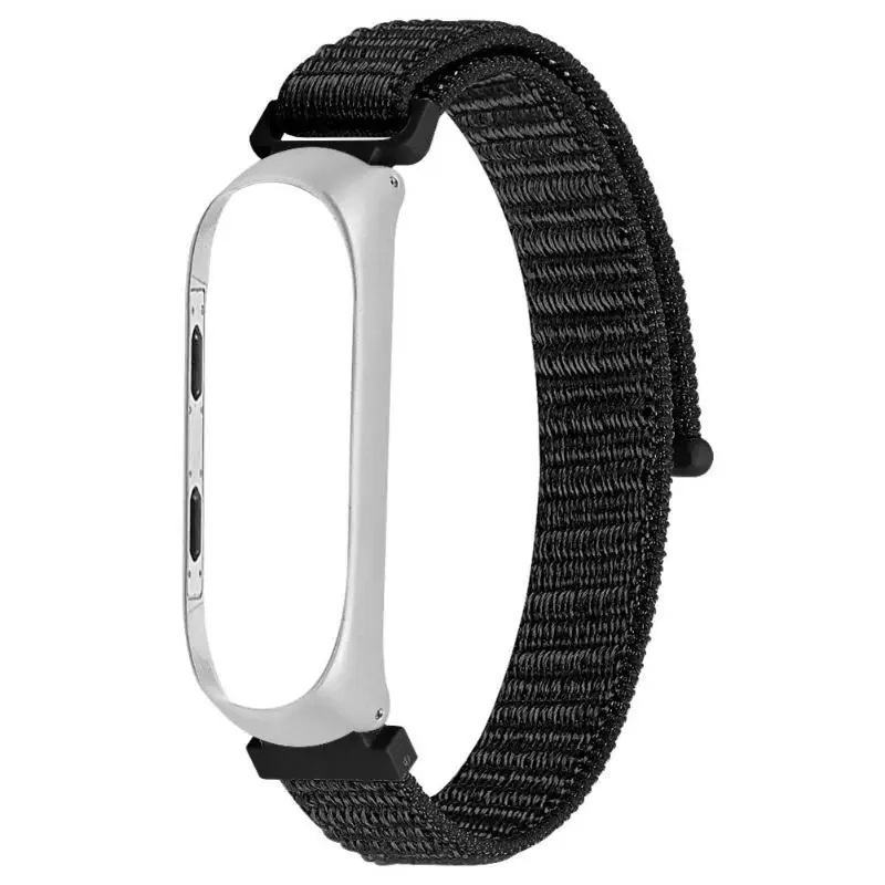 Нейлоновый ремешок-петля для часов mi Band 4 ремешок, умный Браслет сменный ремешок для Xiaomi mi Band 3 4 аксессуары - Цвет: B