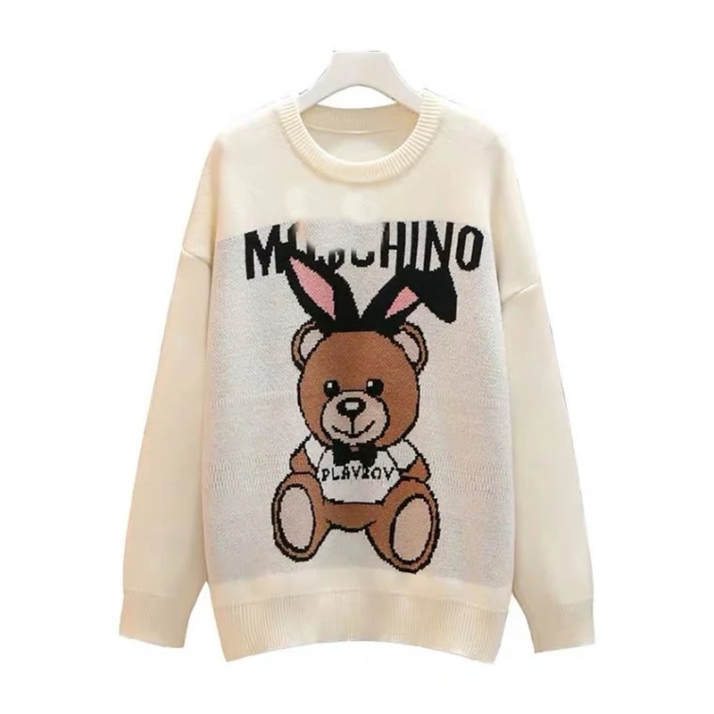 

round-Neck Knit Sweater 2020 Winter Women's Cotton Warm Long Sleeve Pullover Women's Clothing Sweater