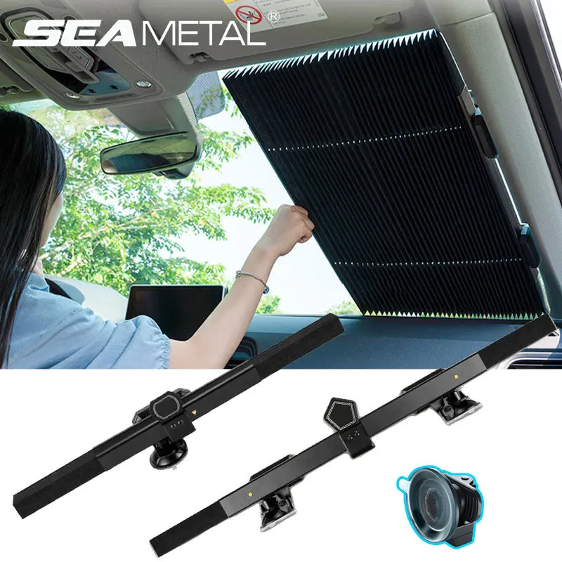 Keep Your Vehicle Damage Free,Fits Windshields of SUV and Trucks Car Sunshade Visor Protector Car Windscreen Sunshades Car Windshield Ice Cover Exqline Universal Car Front Window Sun Shade Cover 