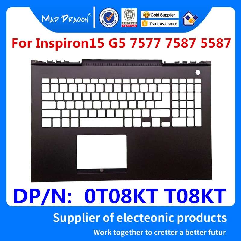 Ноутбук Новая замена Palmrest верхняя крышка чехол для Dell Inspiron15 G5 7577 7587 5587 CKF50 AM21K000410 0T08KT T08KT