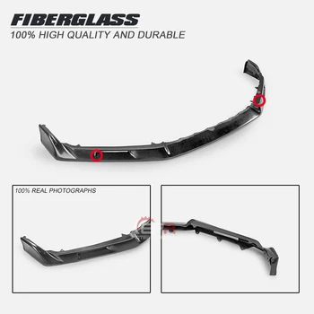 

US Warehouse EV Style Glass Fiber Front Lip Trim FK8 FRP Glossy Carbon Bumper Splitter Kit For Civic 17+ Type R FK8 Racing Part