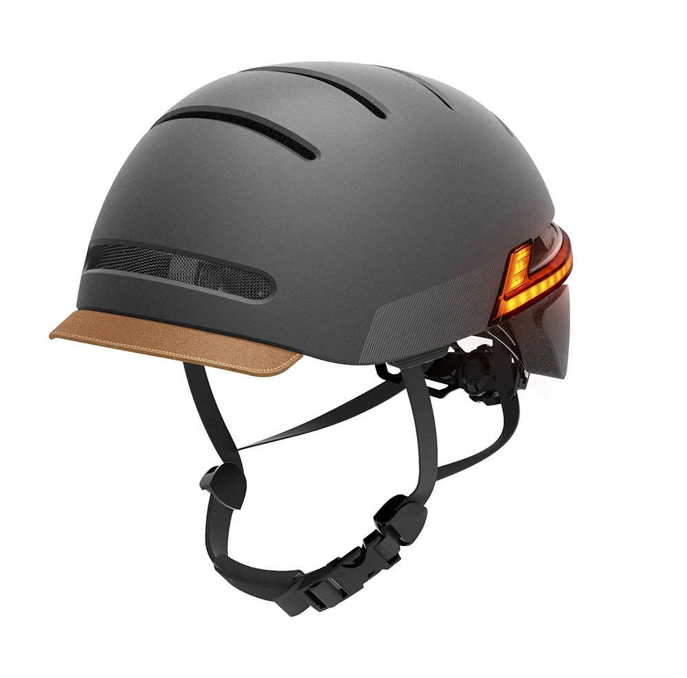 Городской дорожный велосипедный шлем с светодиодный сигналом поворота