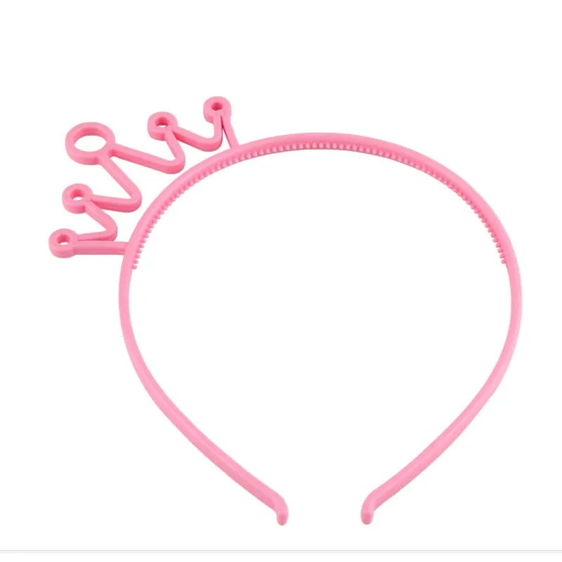 pink crown Модные женские и Детские ободки для волос с коронными ушками для девушек, ободок для дня рождения, Детские вечерние аксессуары для волос с кошачьими ушками - Цвет: pink crown