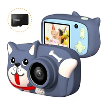 Мини Детская Цифровая камера 15MP HD 2," 16 GB 1080P портативная видеокамера s двойной объектив для детей на день рождения рождественские подарки игрушки