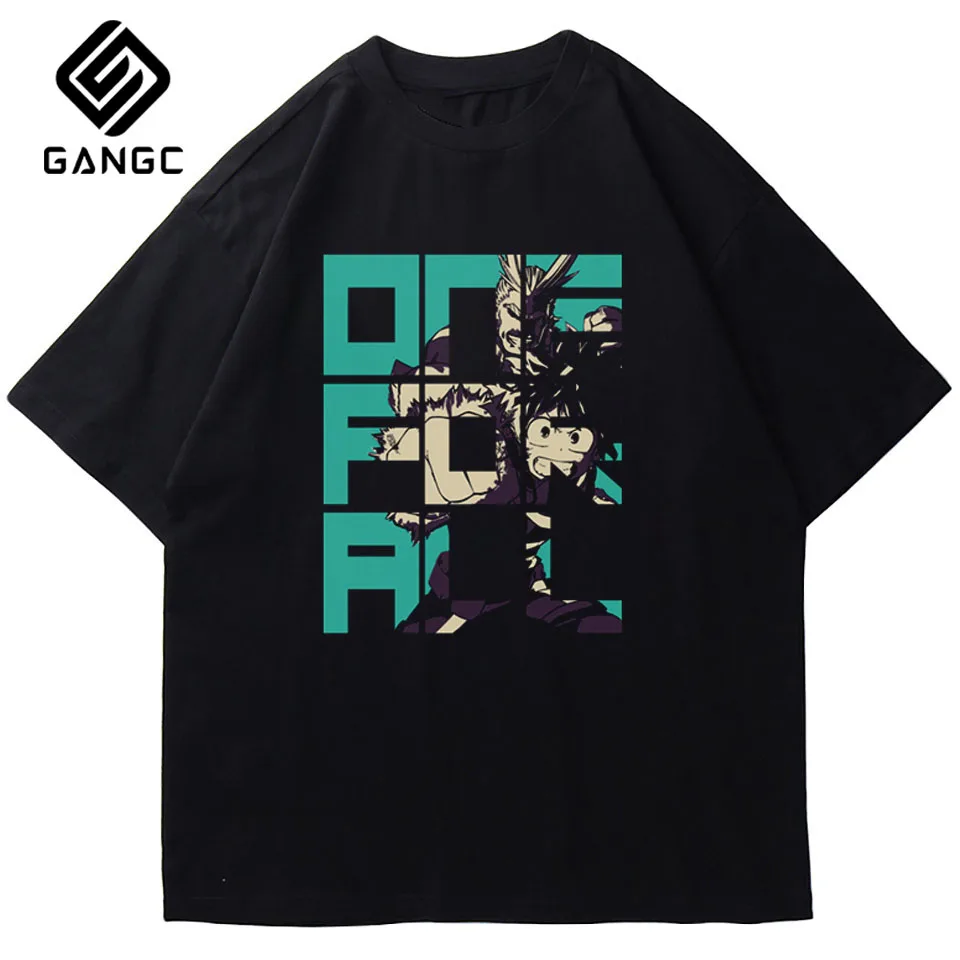 

My Hero Academia T-shirt Novelty O-Neck Short Sleeve Tops Cotton Tees Streetwear Vintage style Hip hop t shirt