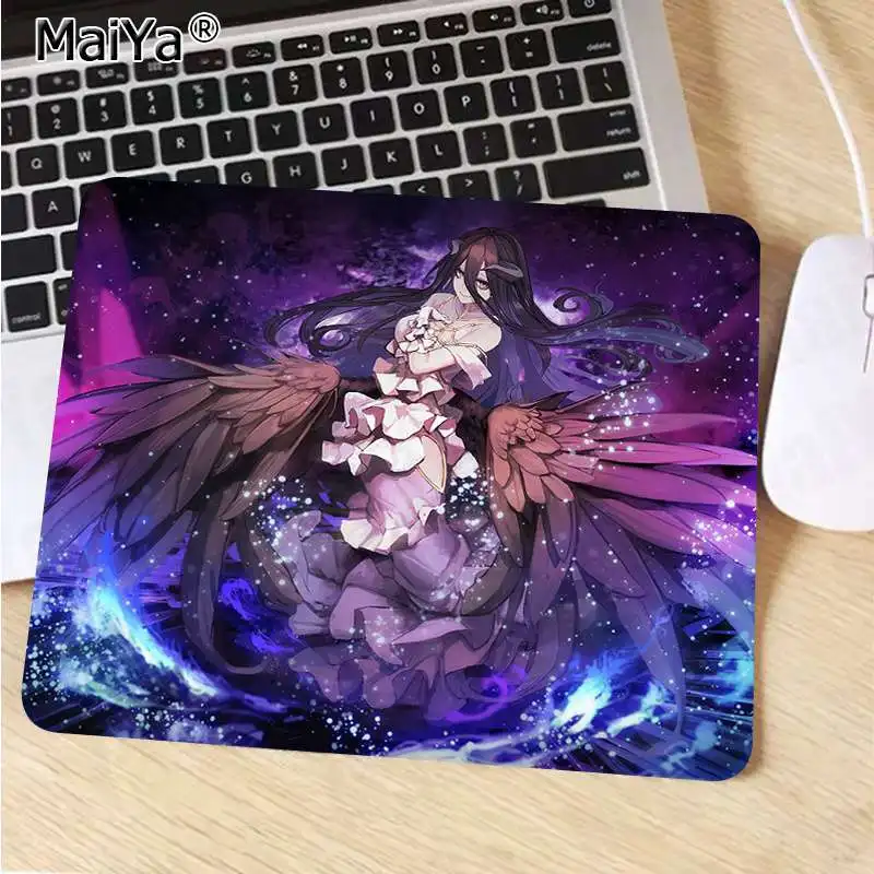Maiya японский персонаж аниме Overlord персонажи Albedo Nazarick геймер игровые коврики коврик для мыши большой коврик для мыши клавиатуры коврик - Цвет: Not Lock Edge25x29cm