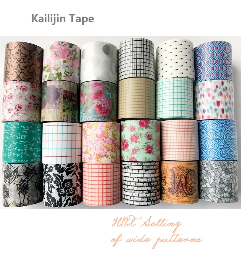 

4cm Wide Washi Tape Grid Washi Tape Basic Pattern