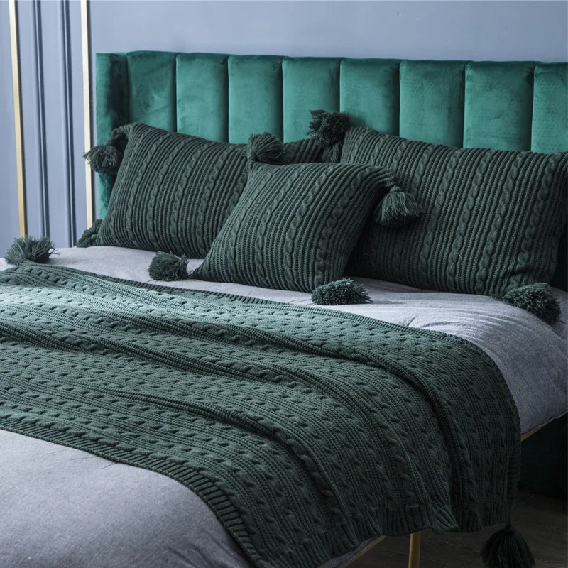 Плед для дивана простой офиса вязаный дышащий самолета наволочка Путешествия |