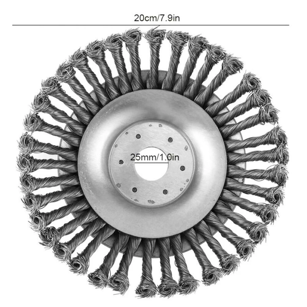 Круглая щетка из стальной проволоки для триммера головка газонокосилки