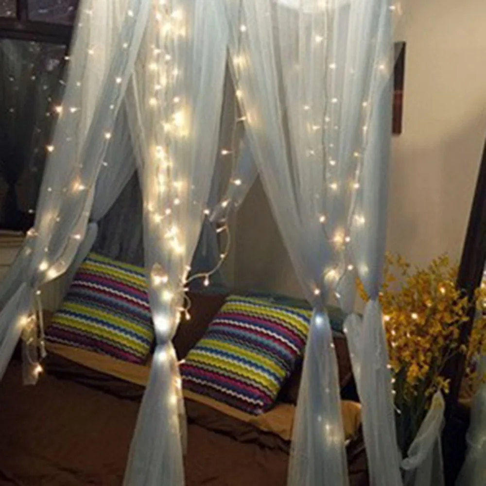 ICOCO 3mx3m 300 LED Christmas Xmas String Fairy Wedding Curtain Light Outdoor Lighting 110V/220V String Lights For Home Party