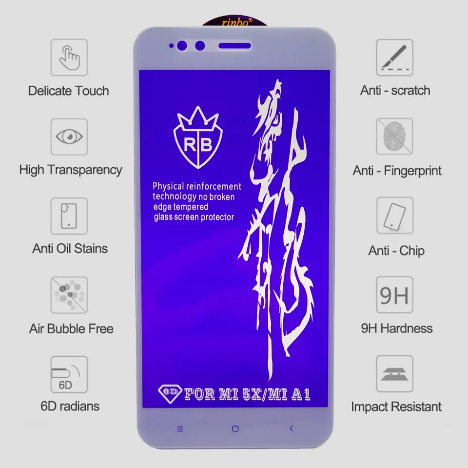6D стекло для Xiaomi Redmi Note 7 6 Pro 5 4X Защитная пленка для экрана на Redmi 7A Note 7 5 6 Pro Закаленное защитное стекло для Xiaomi Mi 9 SE 8 A2 Lite A3 CC9 CC9E Mi 9 Защитное стекло Redmi Note 7 5 6 Защита экрана