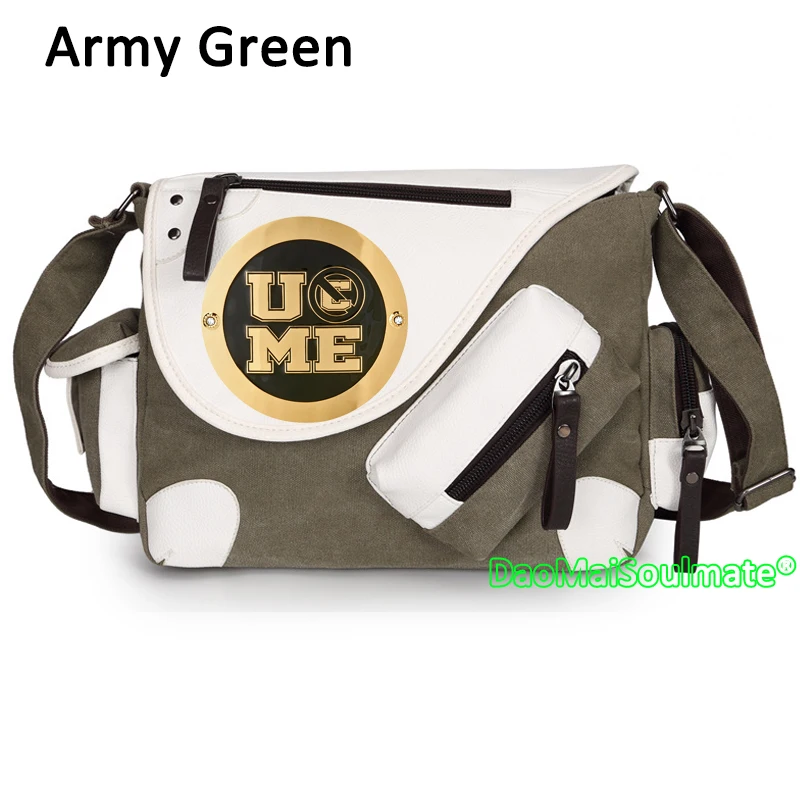 Army Green 3 Борцовское шоу Braun Strowman Студенческая Холщовая Сумка через плечо борец Джон сена мужская сумка-мессенджер Рэнди Ортон школьные сумки для ноутбука - Цвет: Army Green 3