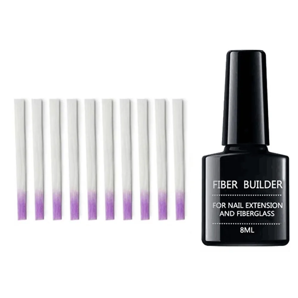 Fiber Builder Nail Gel Quick Building Repair Broken Nails Soak Off UV Extend Tips Long Lasting Art Tools | Красота и здоровье