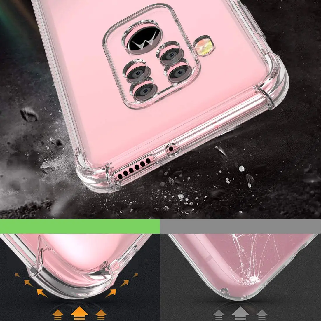 for Motorola Moto One Action Macro Zoom One Hyper Fusion Vision E7 Power E6 Play E5 Plus Case Soft Silicone Clear TPU Back Cover